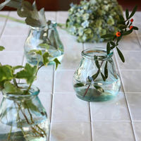 SOW 花瓶 VALENCIA リサイクルガラス ミニフラワーベース CERO クリア 492768 1個（直送品）