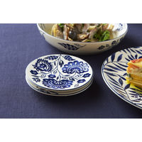 丸利玉樹利喜蔵商店 プレート 22cm AIKA 硬質陶器 ボタニカルリーフ 377313 1個（直送品）