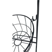 アビテ キッチンラック アーチ ラウンドバスケット ブラック 358404 1個（直送品）