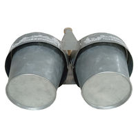 アビテ プランター シャルール・ツインポット シルバー 395111 1個（直送品）