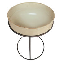 アビテ プランター シャルール・ボウルスタンド アイボリー 395120 1個（直送品）