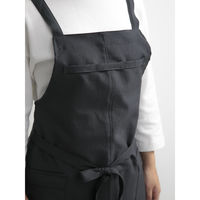 ウェーブ エプロン 静電気防止ラップエプロン COCOWALK チャコール 412136 1個（直送品）