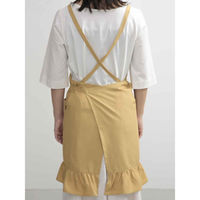 ウェーブ エプロン スソフリルラップエプロン COCOWALK イエロー 412200 1個（直送品）