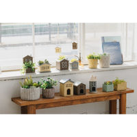 アビテ 植木鉢 コーシェリ ラウンドポット L 直径12cm フラワーポット グレー 459943 1個（直送品）