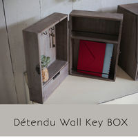 アビテ 収納ボックス デタンデュ キーボックス 木製 幅22.5×奥行13×高さ30cm 477955 1個（直送品）