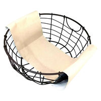 アビテ かご スウェル ラウンドバスケット L 幅20×奥行20×高さ9cm ブラウン 477951 1個（直送品）