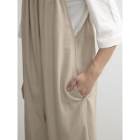 ウェーブ エプロン 無地 後ろリボンオールインワン COCOWALK ベージュ 412185 1個（直送品）