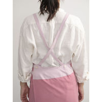 ウェーブ エプロン 無地 バイカラーラップエプロン COCOWALK ピンク 417142 1個（直送品）