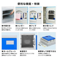 Netforce ウェック プラスチックロッカー 12人用 3列4段 鍵なし Sサイズ グレー 1台（直送品）