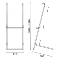 友屋 POPスタンド パネルスタンド ピサタイプ TPS-21 21777*** 1ケース(1個)（直送品）