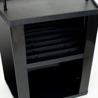 友屋 イベント用品 SPテーブルワゴン ブラック 30872BLK 1ケース(1個)（直送品）