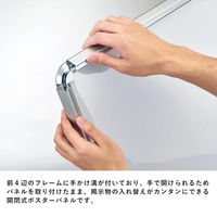 友屋 売場備品 PG-32R A1 シルバー(SM)屋内仕様 42164A1S 1ケース(1個)（直送品）