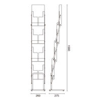 友屋 売場備品 モバイルパンフレットスタンド(2)本体+バック 51285-03 1ケース(1個)（直送品）