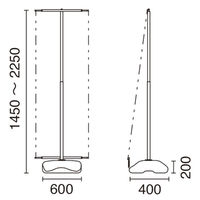 友屋 イベント用品 アイポールバナースタンド 58420-1* 1ケース(1個)（直送品）