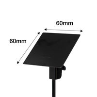 友屋 フロアースタンド 発泡貼り込み式卓上スタンドS クローム 61741-01 1ケース(1個)（直送品）