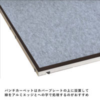 友屋 売場備品 アドフロアシステム用アルミエッジ2M 10本入 62390-07 1ケース(1個)（直送品）