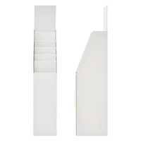 友屋 売場備品 ダンクルカタログスタンドA4 5段 ホワイト 62578WHT 1ケース(1個)（直送品）
