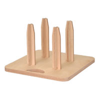 友屋 イベント用品 メディアストックスタンド(2インチ用)4本 63003-01 1ケース(1個)（直送品）