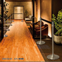 友屋 売場備品 スリムベルトパーテーションSUS-5 ブラック 63150-02 1ケース(1個)（直送品）