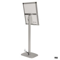 友屋 売場備品 イージーライトパネルスタンドver2 シルバー 64012-01 1ケース(1個)（直送品）