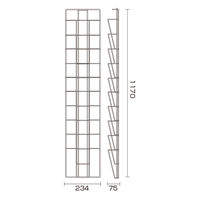 友屋 売場備品 ウォールラック TW-21 A41列10段 A0474*** 1ケース(1個)（直送品）