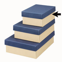 ヤマニパッケージ 贈答箱 カラーBOX95小 青 16-56 1ケース(100個)（直送品）