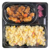 シーピー化成 弁当容器 CBFNランチ13 黒本体(R) 0A10313009995 1袋(50個)（直送品）