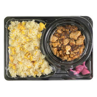 シーピー化成 弁当容器 CBFNランチ12 黒本体(R) 0A10312009995 1ケース(400個(50個×8))（直送品）