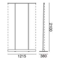 友屋 イベント用品 ローコストロールスクリーン RS27N 1200 ブラック 60015-2B 1袋(1個)（直送品）