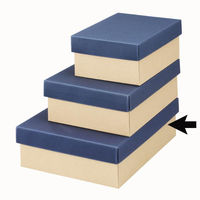 ヤマニパッケージ ギフト箱 カラーBOX95大 青 16-58 1ケース(50個)（直送品）