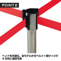 友屋 売場備品 ベルトパーティションSUS-2(H94cm)青 51353BLU 1ケース(6個)（直送品）