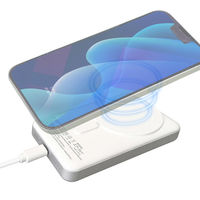 エアージェイ 準個体モバイルバッテリー マグネットワイヤレス充電対応9700mAh MB-SS9700MG WH 1台（直送品）