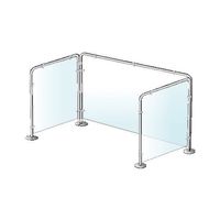 ナカキン 簡易飛沫防止パネル(W600) VPP-60 1枚 64-3951-40（直送品）