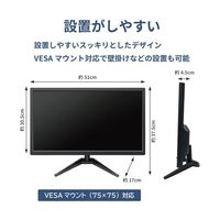 ブロードウォッチ 21.5インチ フルハイビジョン LCDモニター TN液晶(HDMI/VGA) LCD-T0215 1個（直送品）