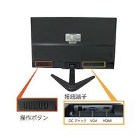 ブロードウォッチ 19.5インチ LCDモニター TN液晶 (HDMI/VGA) LCD-T0195 1台 69-6319-42（直送品）
