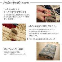 イケヒコ プルメリア ウィルトンカーペット 2000×2500mm ネイビー 1321110190601 1枚（直送品）