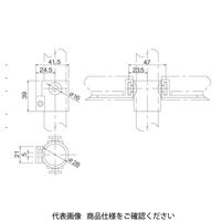 TMEHジャパン TMEH引掛けアングルブラケットB(ライトグレー) GAPA-37B-G 1セット（直送品）