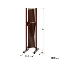 タカショー アコーディオンフェンス ブラウンウッド BEW-AF200BRW 1台