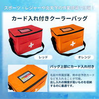 熱中症対策キット (レッド) クーラーバッグに入った応急処置セット(水分補給/塩分/経口補水液/保冷/保存水/防災/非常用)（直送品）