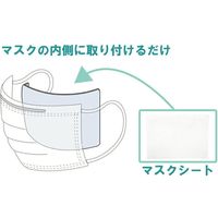【1000枚】マスク取り換えシート(100枚入×10) 不織布 立体構造 (布マスク/ウレタン/KN95マスク/防塵マスク)（直送品）