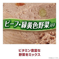 愛犬元気 お肉たっぷり 13歳以上用 ビーフ・緑黄色野菜入り 375g 3缶 ドッグフード ウェット 缶詰