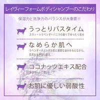 レイヴィー フォームボディシャンプー 泡　ボディソープ(ボディウォッシュ)　ラベンダー 詰め替え 900ml  6個 アクシス