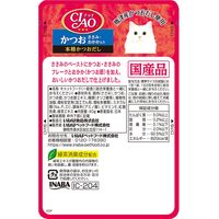 いなば CIAO チャオ 猫 かつお ささみ・おかか入り 国産 40g 16袋 キャットフード パウチ