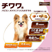 ベストバランス ドッグフード ふっくら仕立て 10歳以上 チワワ用 1.7kg（284g×6袋入）国産 3袋 ユニ・チャーム