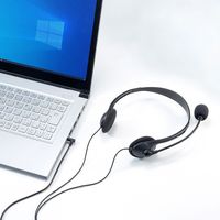 サンワサプライ 4極対応ヘッドセット MM-HS406BK 1個