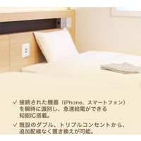 サンワサプライ USB2ポートUSB給電用コンセント ブラック色 TAP-KJUSB2BK 1個（直送品）