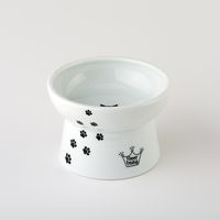 ハッピーダイニング 脚付フードボウル シリコン付き 猫柄 猫壱