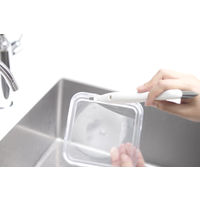 掃除の達人 すみっこブラシ 蛇口 サッシ 弁当箱 ミゾ 掃除用ブラシ ホワイト 1個 マーナ