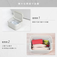 バケツ フタ付 角型 コンパクト 目盛り付き 容量5L グッドデザイン賞 きれいに暮らす。ホワイト 1個 マーナ