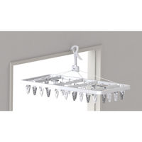 サイドフック付角ハンガー ピンチ42個付 東和産業